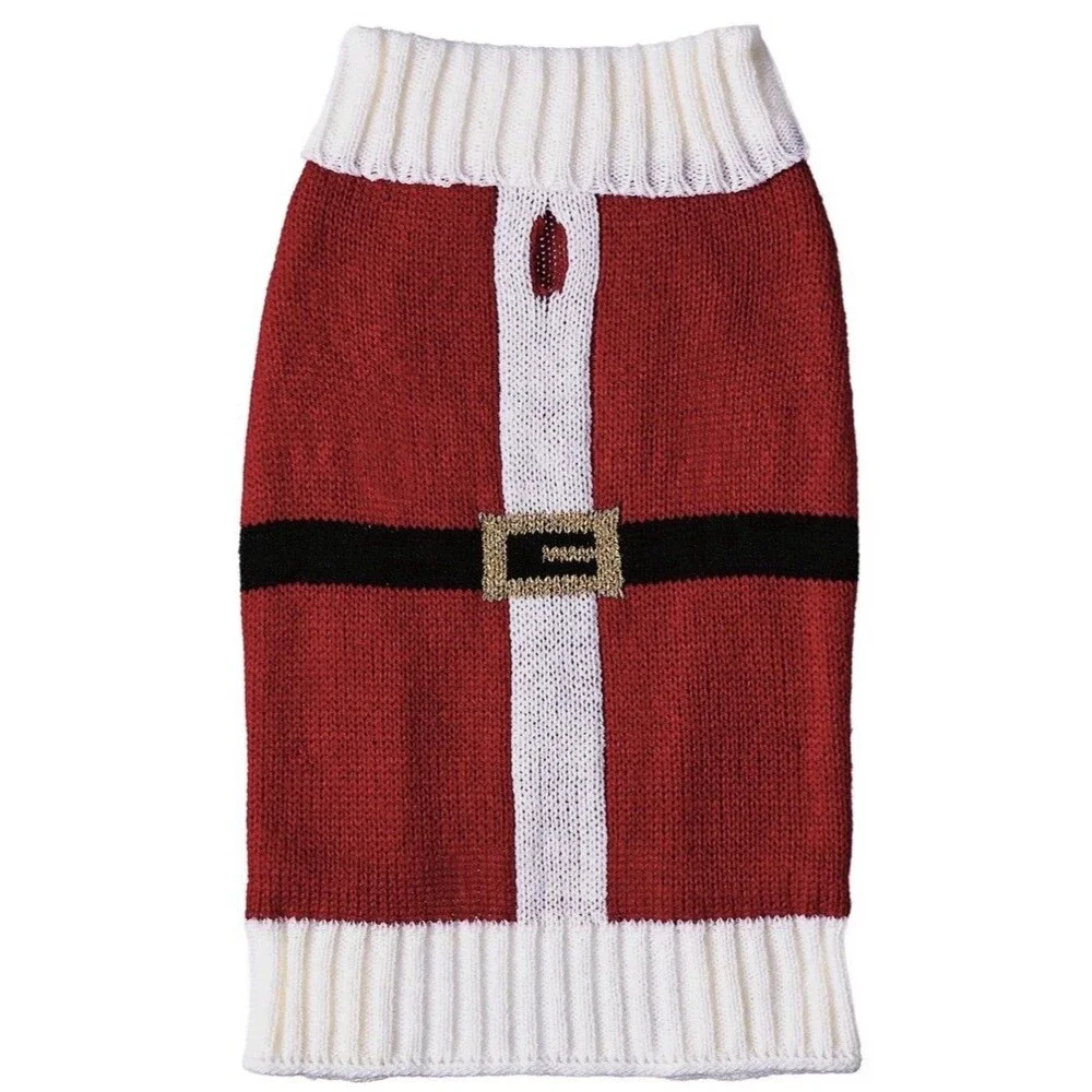 Vibrant Life Sweater For Cats & Dogs Holiday Pet Christmas Sweater Red XS